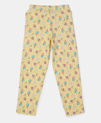 Super Combed Cotton Short Sleeve T-Shirt and Printed Pyjama Set - Pale Banana-6