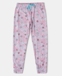Super Combed Cotton Printed Full Sleeve T-Shirt and Pyjama Set - Flamingo Pink AOP-4