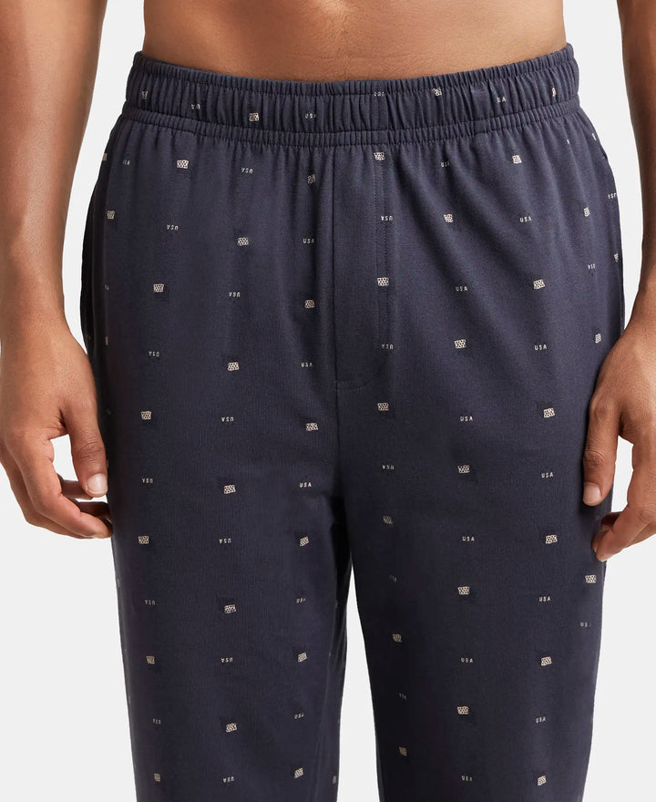 Super Combed Cotton Elastane Stretch Regular Fit Pyjama with Inner Drawstring - Graphite-6