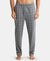 Super Combed Cotton Elastane Stretch Regular Fit Pyjama with Inner Drawstring - Mid Grey Melange-1