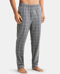 Super Combed Cotton Elastane Stretch Regular Fit Pyjama with Inner Drawstring - Mid Grey Melange-2