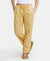 Super Combed Cotton Woven Fabric Relaxed Fit Striped Pyjama with Side Pockets - Banana Cream Assorted Checks-1