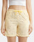 Super Combed Cotton Yarn Dyed Woven Relaxed Fit Striped Shorts with Side Pockets - Banana Cream Assorted Checks-1