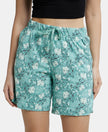 Super Combed Cotton Relaxed Fit Printed Shorts with Convenient Side Pockets - Canton-1