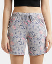 Super Combed Cotton Relaxed Fit Printed Shorts with Convenient Side Pockets - Quarry-1
