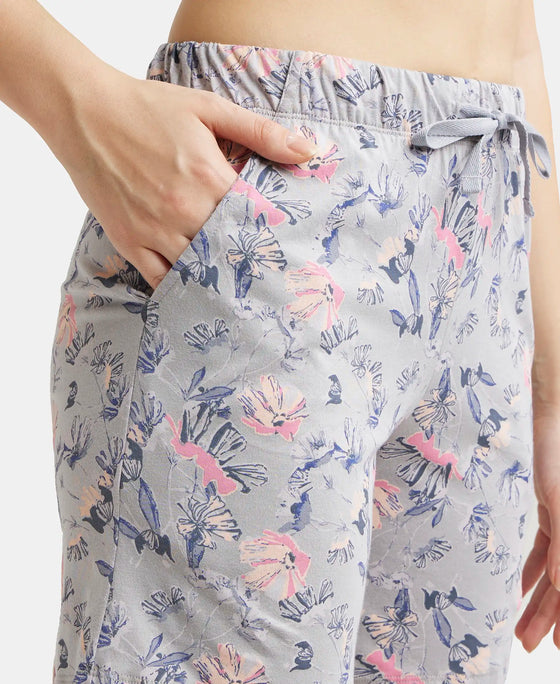 Super Combed Cotton Relaxed Fit Printed Shorts with Convenient Side Pockets - Quarry-7