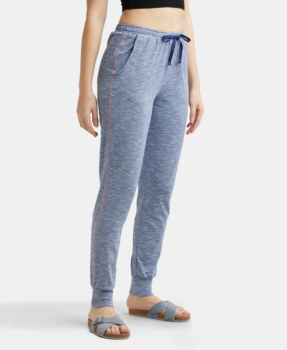 Super Combed Cotton Elastane Stretch Relaxed Fit Pyjama with Convenient Side Pockets - Estate Blue-2