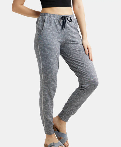 Super Combed Cotton Elastane Stretch Relaxed Fit Pyjama with Convenient Side Pockets - Navy-5