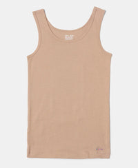 Super Combed Cotton Rib Solid Tank Top - Skin-1