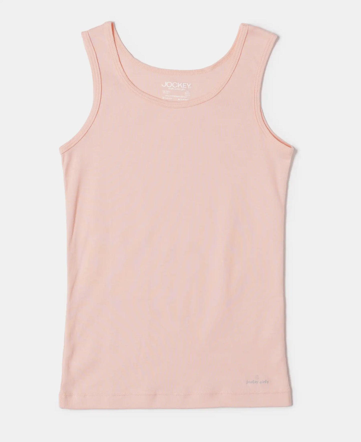 Buy Girl's Super Combed Cotton Rib Solid Inner Tank Top - Tropical ...