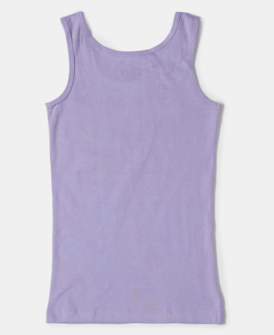 Violet Riband Buy Girl's Super Combed Cotton Rib Solid Inner Tank Top - Violet Tulip ...