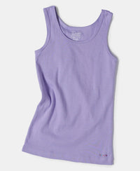 Super Combed Cotton Rib Solid Tank Top - Violet Tulip-4