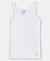 Super Combed Cotton Rib Solid Tank Top - White-1