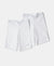 Girl's Super Combed Cotton Elastane Stretch Shorties with Ultrasoft Waistband - White(Pack of 2) - White-5