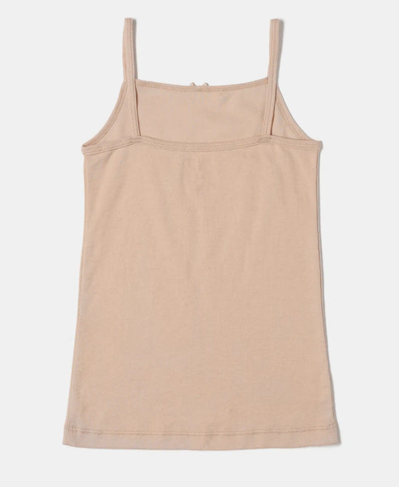 Super Combed Cotton Rib Fabric Camisole with Regular Straps - Skin-3