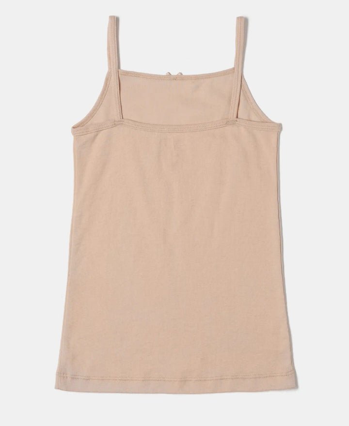 Super Combed Cotton Rib Fabric Camisole with Regular Straps - Skin-3