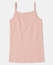 Super Combed Cotton Rib Fabric Camisole with Regular Straps - Tropical Peach-1