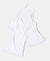 Super Combed Cotton Rib Fabric Camisole with Regular Straps - White-1