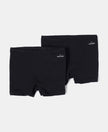 Super Combed Cotton Elastane Stretch Shorties with Ultrasoft Waistband - Black-1