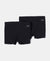 Super Combed Cotton Elastane Stretch Shorties with Ultrasoft Waistband - Black-1