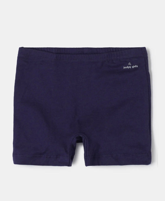 Super Combed Cotton Elastane Stretch Shorties with Ultrasoft Waistband - Classic Navy-2