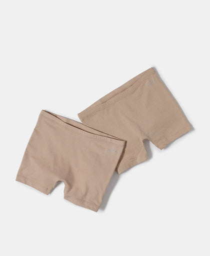Super Combed Cotton Elastane Stretch Shorties with Ultrasoft Waistband - Skin-5