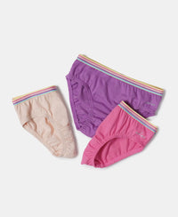 Super Combed Cotton Solid Panty with Ultrasoft Waistband - Assorted-11