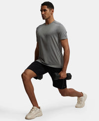 Soft Touch Microfiber Elastane Stretch Shorts with StayFresh Treatment - Black-6