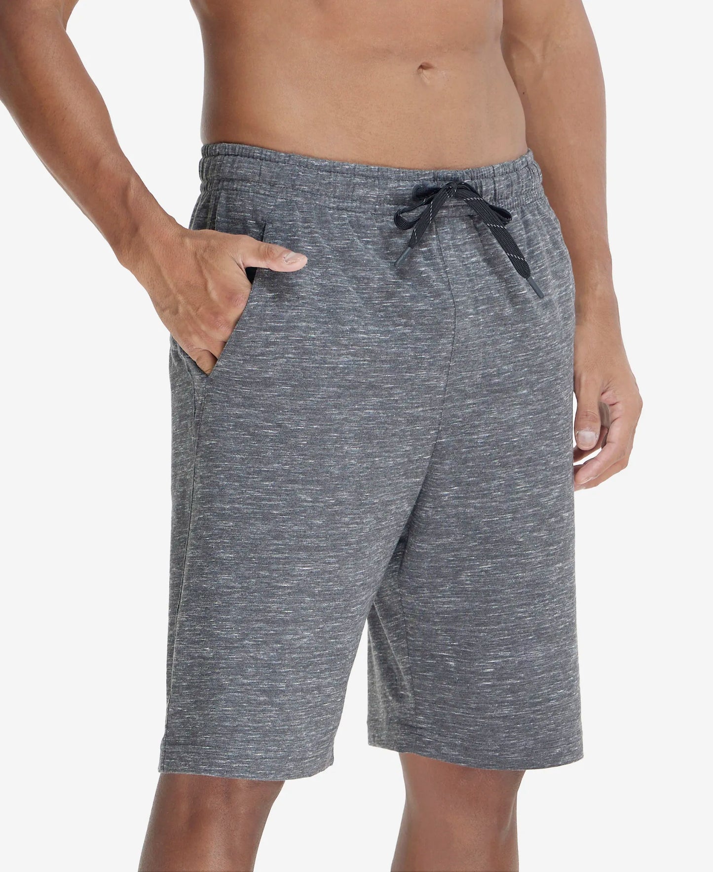 Super Combed Cotton Rich Shorts with StayFresh Treatment - Cool Grey Melange-2