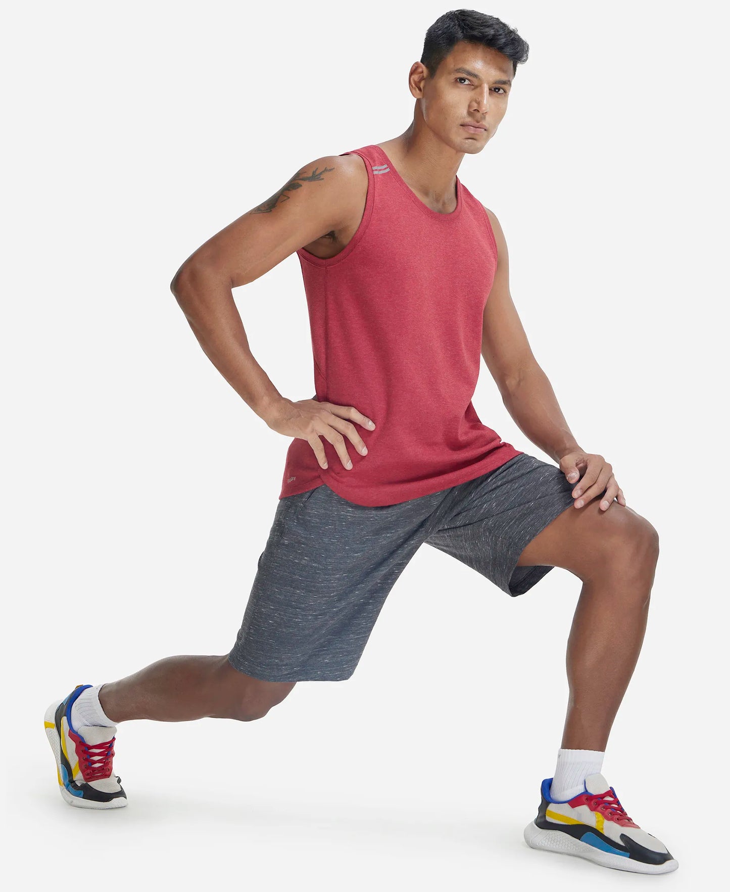 Super Combed Cotton Rich Shorts with StayFresh Treatment - Cool Grey Melange-6