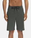 Super Combed Cotton Rich Shorts with StayFresh Treatment - Deep Olive-1