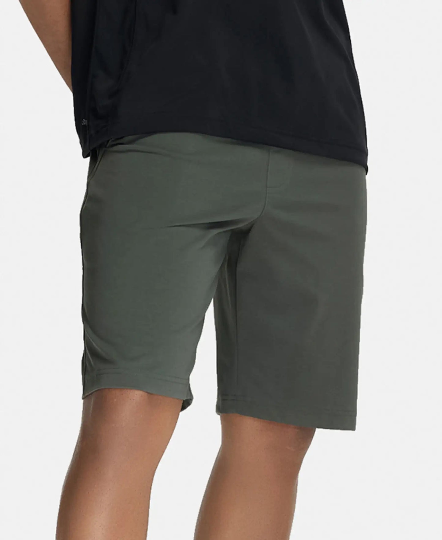 Super Combed Cotton Rich Shorts with StayFresh Treatment - Deep Olive-5