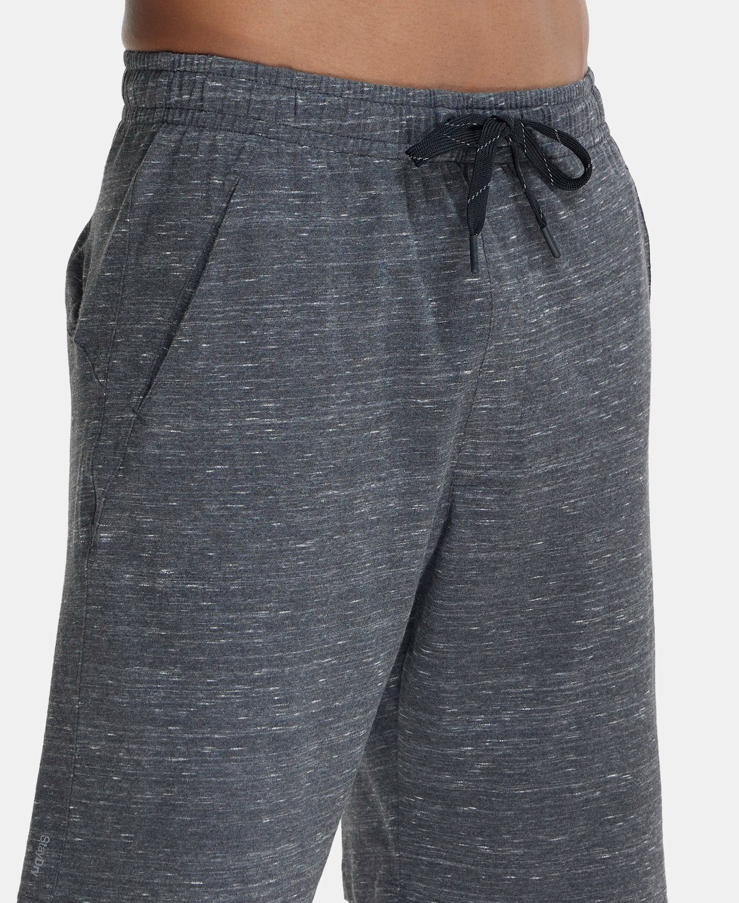 Super Combed Cotton Rich Shorts with StayFresh Treatment - Forest Dark Grey Melange-7