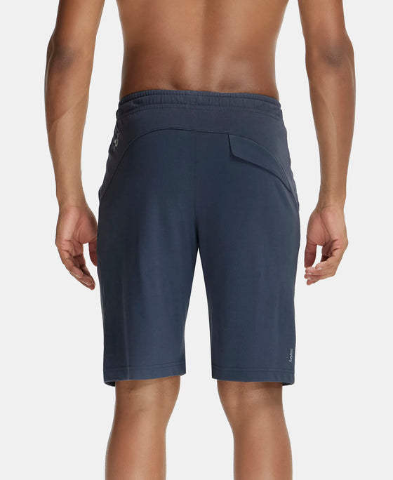 Super Combed Cotton Rich Shorts with StayFresh Treatment - Graphite-3