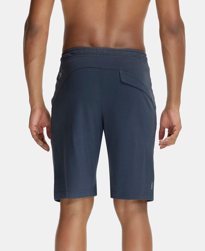 Super Combed Cotton Rich Shorts with StayFresh Treatment - Graphite-3
