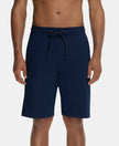 Super Combed Cotton Rich Shorts with StayFresh Treatment - Navy-1