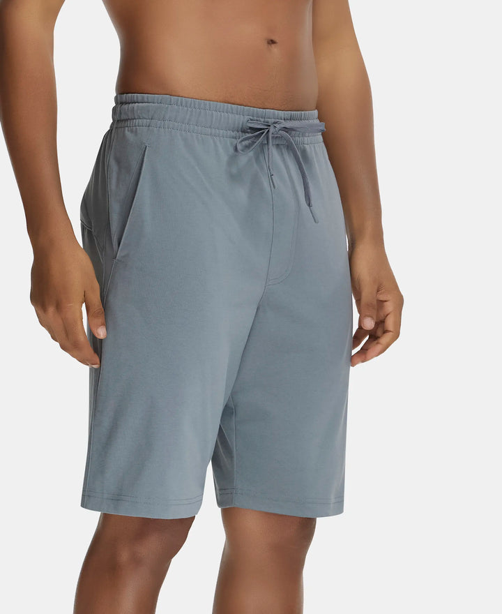 Super Combed Cotton Rich Shorts with StayFresh Treatment - Performance Grey-2