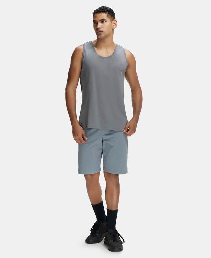 Super Combed Cotton Rich Shorts with StayFresh Treatment - Performance Grey-4