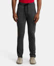 Super Combed Cotton Rich Trackpant with Zipper Pockets and StayFresh Treatment - Forest Dark Grey Melange-1