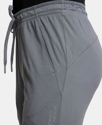 Super Combed Cotton Rich Trackpant with Zipper Pockets and StayFresh Treatment - Performance Grey-7