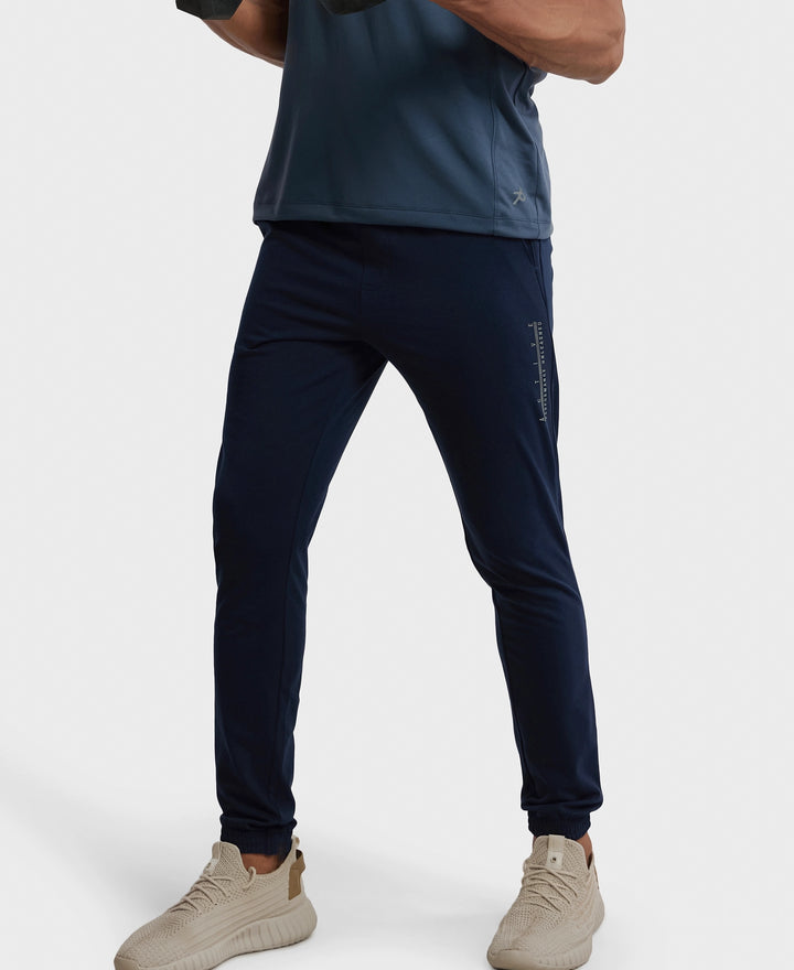 Super Combed Cotton Rich Jogger with StayFresh Treatment - Navy-5