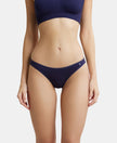 Super Combed Cotton Elastane Low Waist Bikini With Concealed Waistband and StayFresh Treatment - Classic Navy-1