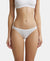 Super Combed Cotton Elastane Low Waist Bikini With Concealed Waistband and StayFresh Treatment - White-1