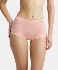 High Coverage Super Combed Cotton Elastane Boy Leg With Concealed Waistband and StayFresh Treatment - Candlelight Peach-5
