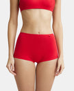 High Coverage Super Combed Cotton Elastane Boy Leg With Concealed Waistband and StayFresh Treatment - Sangria Red-1