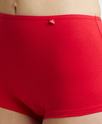 High Coverage Super Combed Cotton Elastane Boy Leg With Concealed Waistband and StayFresh Treatment - Sangria Red-7