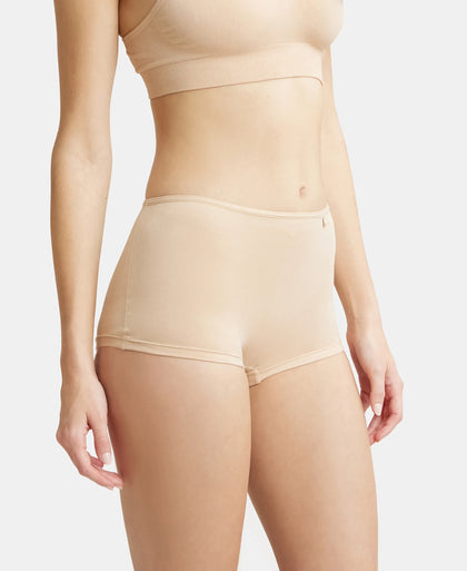 High Coverage Super Combed Cotton Elastane Boy Leg With Concealed Waistband and StayFresh Treatment - Light Skin-2