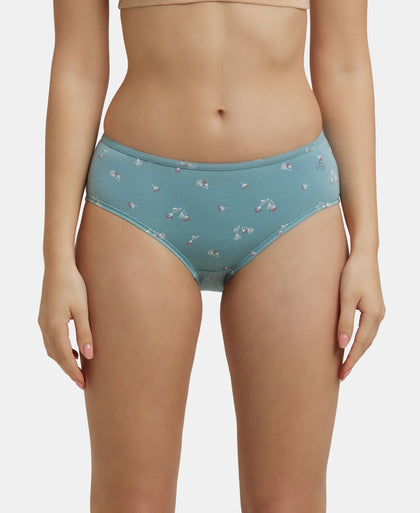 High Coverage Super Combed Cotton Elastane Hipster With Concealed Waistband and StayFresh Treatment - Assorted Prints-3