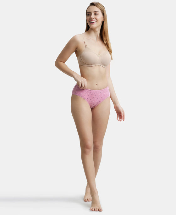 High Coverage Super Combed Cotton Elastane Hipster With Concealed Waistband and StayFresh Treatment - Assorted-11