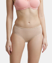 High Coverage Super Combed Cotton Elastane Hipster With Concealed Waistband and StayFresh Treatment - Assorted-3